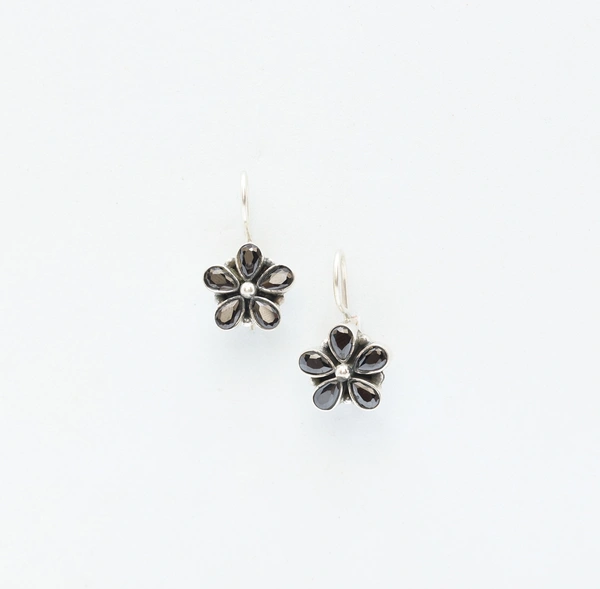 Black Flower earrings