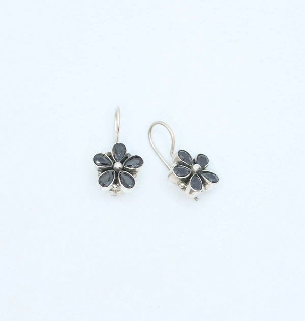 Black Flower earrings