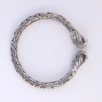 Carving Peacock head Flexible bangle