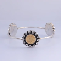 Coin bangle with Zirconia