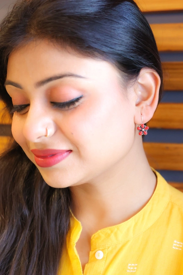 Coral Flower earring