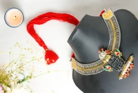 Fusion nandi necklace