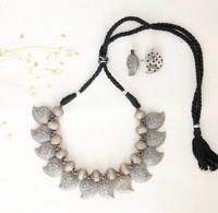 Oxidized Mango Necklace