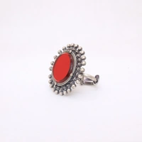 oxidized mirror ring Adjustable