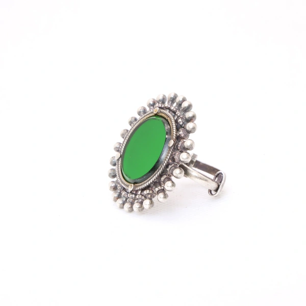 oxidized mirror ring Adjustable