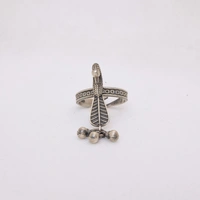 Oxidized peacock ring adjustable