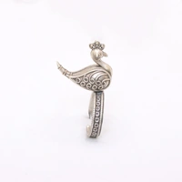 Oxidized peacock ring adjustable
