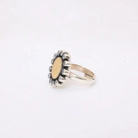 Coin Adjustable Ring with Zircon