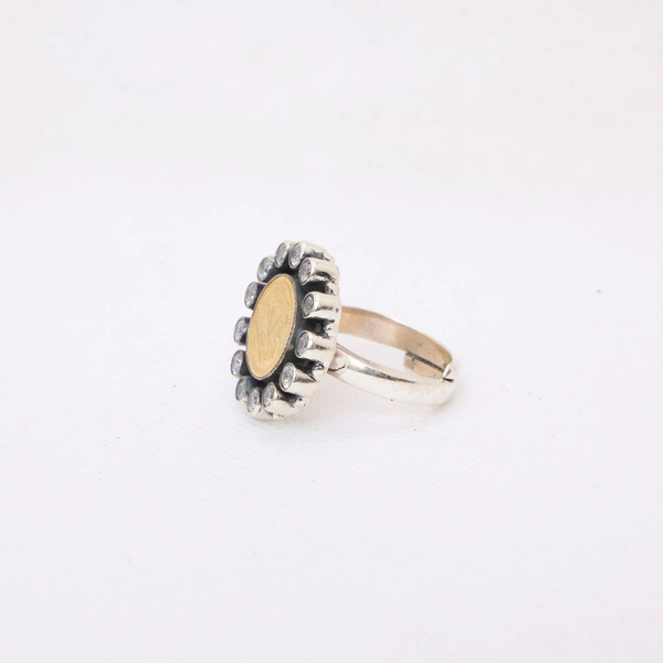 Coin Adjustable Ring with Zircon