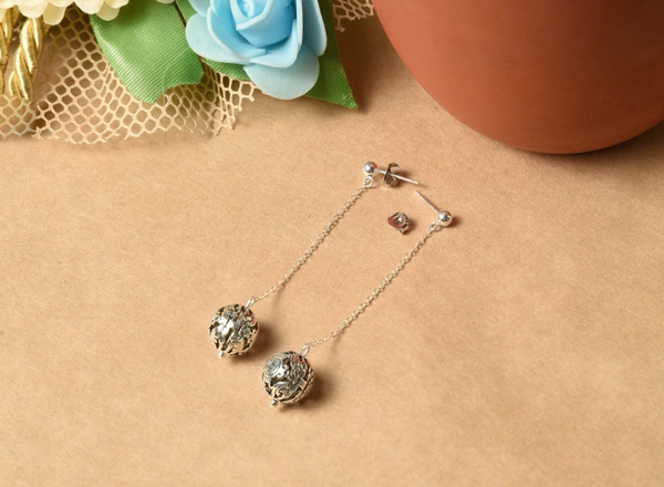Silver earrings