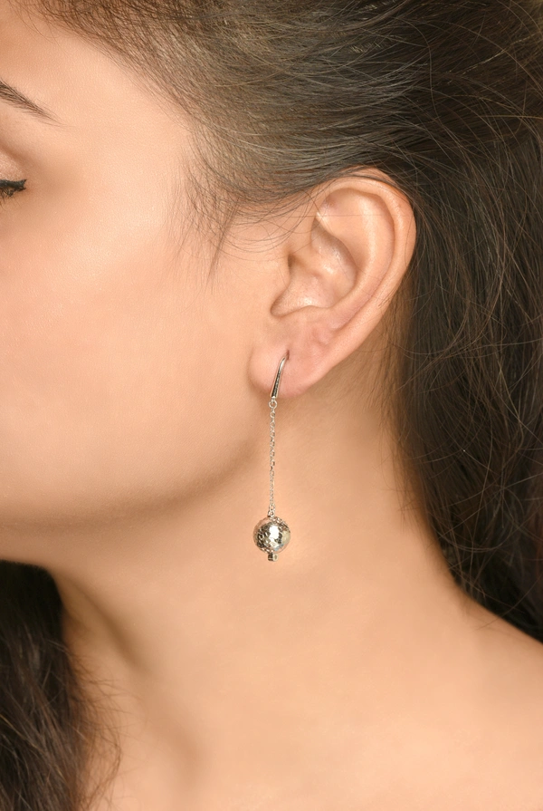 Silver earrings
