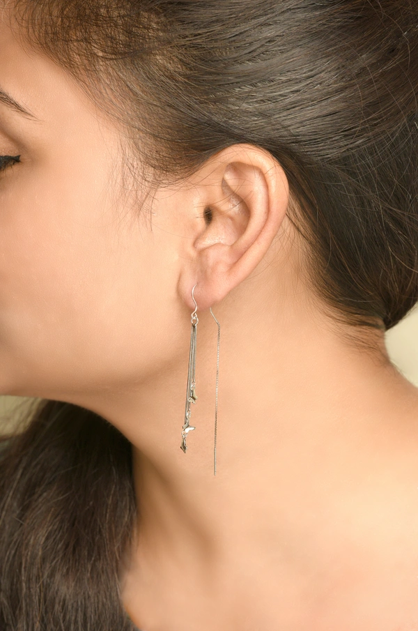 Silver earrings