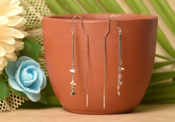 Silver earrings