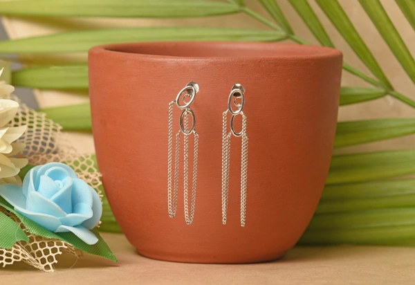 Silver earrings
