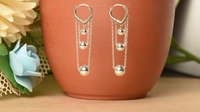 Silver earrings