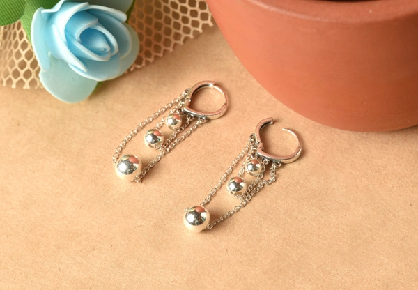 Silver earrings