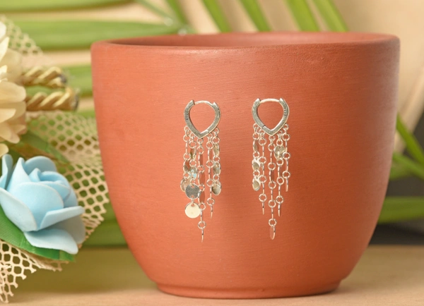 Silver earrings
