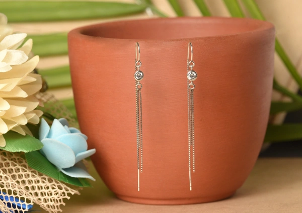 Silver earrings