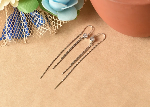 Silver earrings
