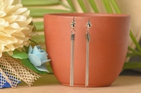 Silver earrings