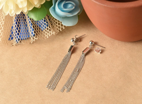 Silver earrings
