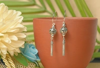 Silver earrings