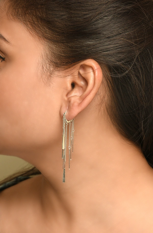Silver earrings