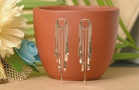 Silver earrings