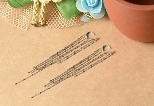 Silver earrings