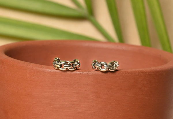Silver earrings