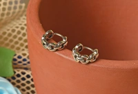 Silver earrings