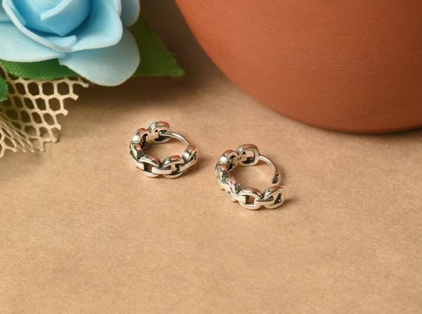 Silver earrings