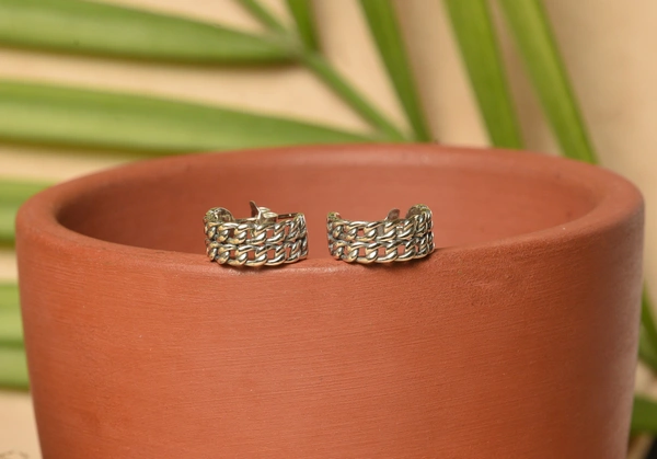 Silver earrings