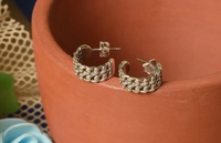 Silver earrings