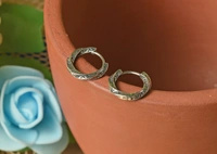 Silver earrings