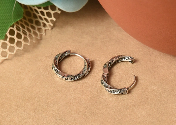 Silver earrings