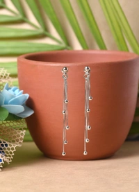 Silver earrings