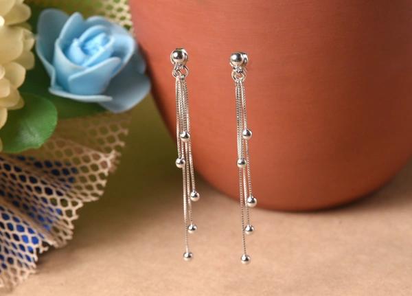 Silver earrings