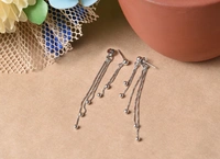 Silver earrings