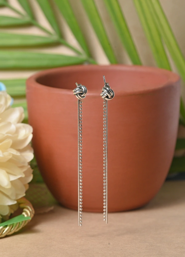 Silver earrings