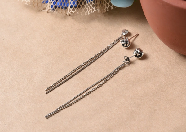 Silver earrings