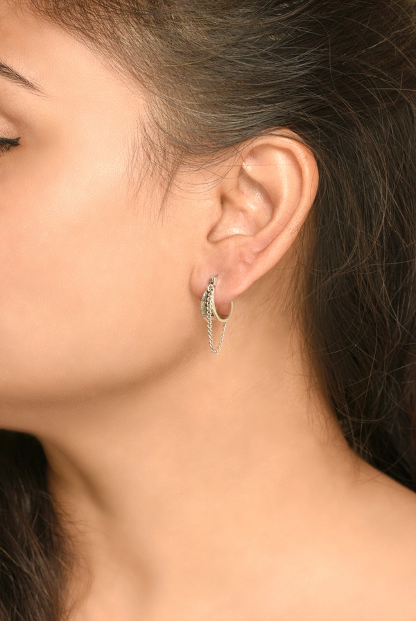 Silver earrings