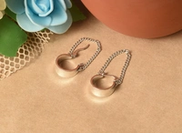 Silver earrings
