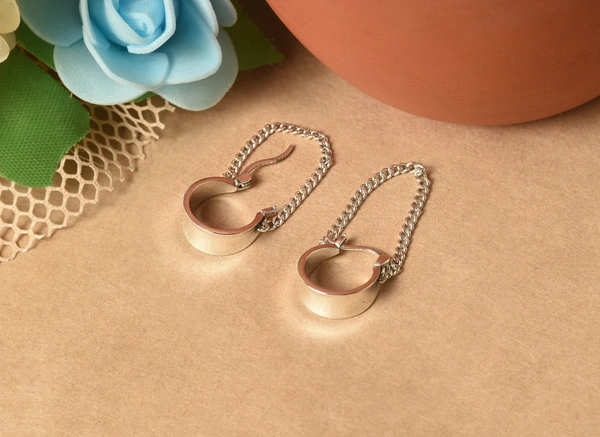 Silver earrings