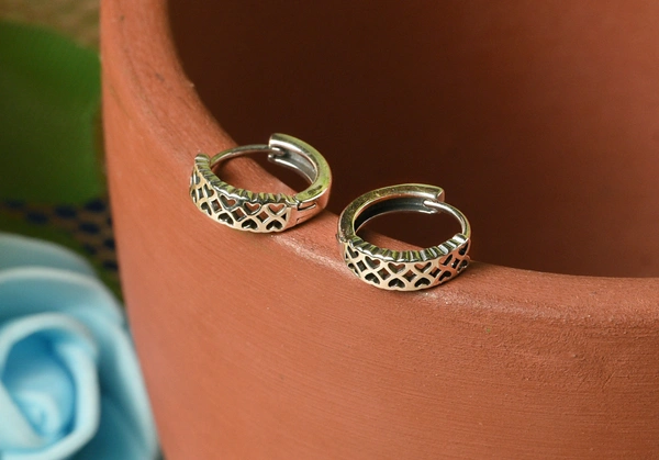 Silver earrings