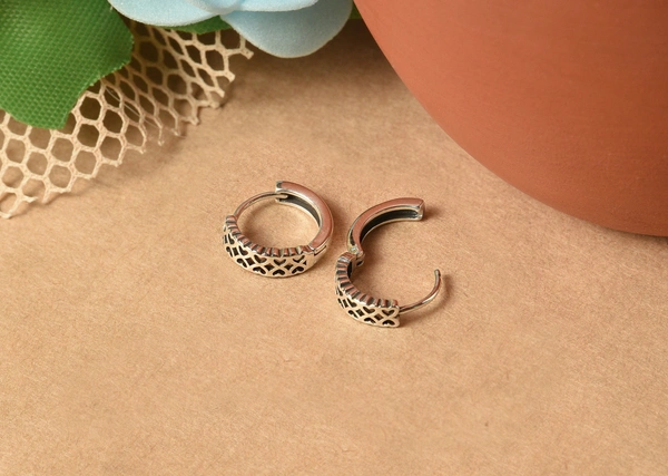 Silver earrings