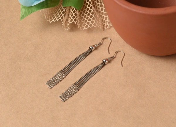 Silver earrings