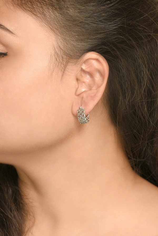 Silver earrings