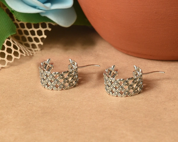 Silver earrings