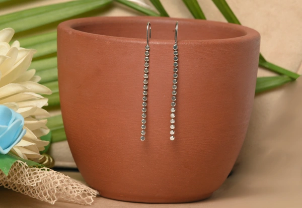 Silver earrings
